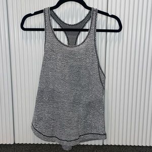 Lululemon Distance Tank Pebble (Jacquard/White Black)